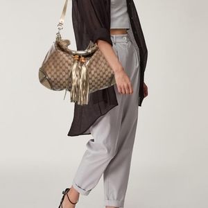 [SOLD] Gucci Indy Crystal Canvas GG Hobo